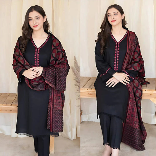 Aisling 3PC – Embroidered Lawn with Digital Printed Dupatta – 2025