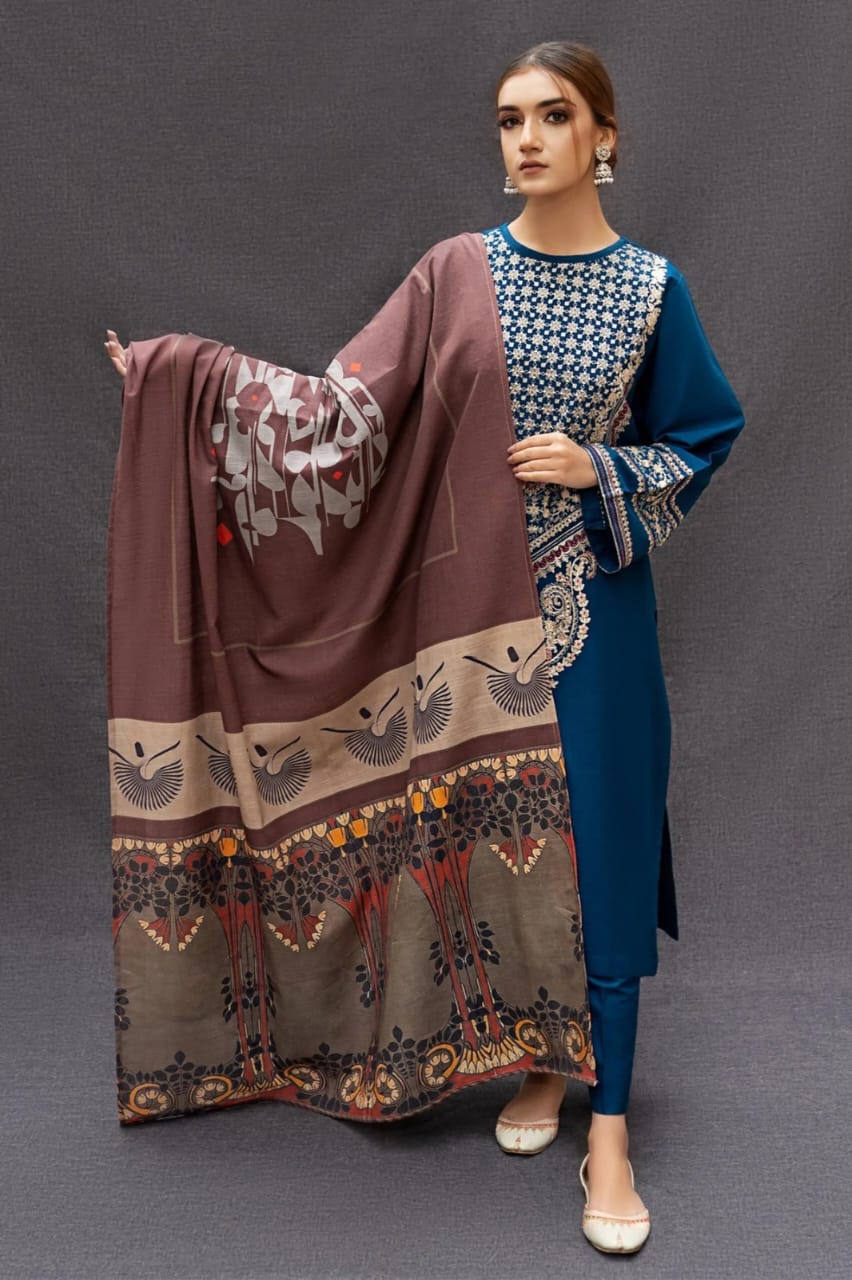 Urge D #55-01 – Luxury Lawn 3PC – Digital Printed Swiss Lawn Dupatta