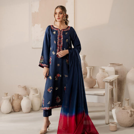 Zara Shahjahan – Embroidered Lawn 3PC – Summer Collection 2025 DW 504