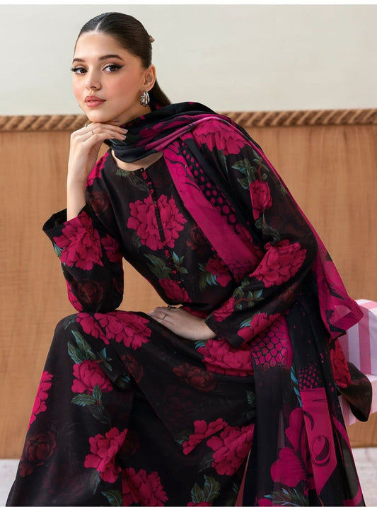 LULUSAR Silk 3PC Digital Printed ,SK-3081