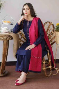 Aisling-3PC DHANAK – Elegant Embroidered Suit – 6019