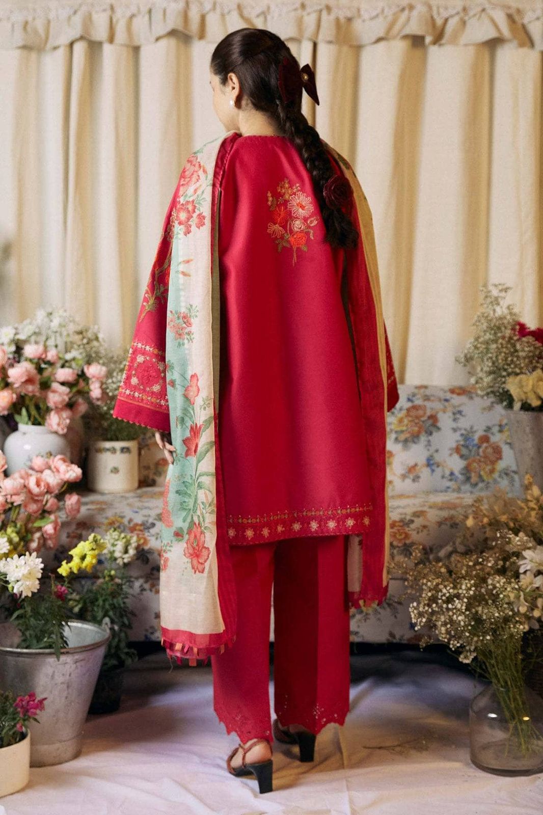 Aisling-3PC DHANAK – Elegant Embroidered Suit – 6029