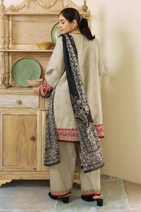 Aisling-3PC DHANAK – Elegant Embroidered Suit – 6027