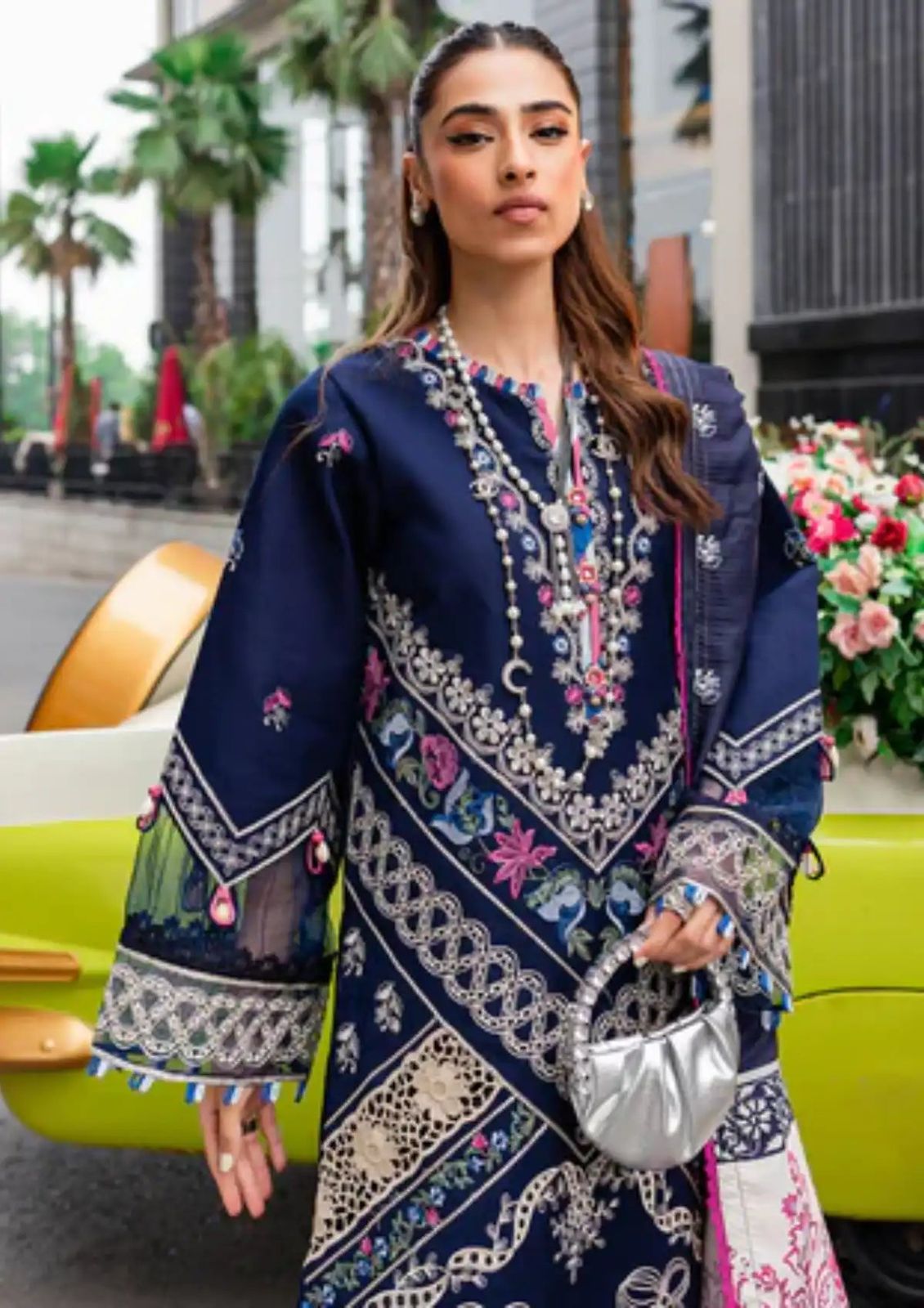 Aisling-3PC DHANAK – Elegant Embroidered Suit – 6025