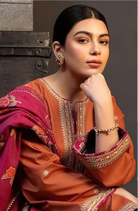 Aisling-3PC DHANAK – Elegant Embroidered Suit – 6022