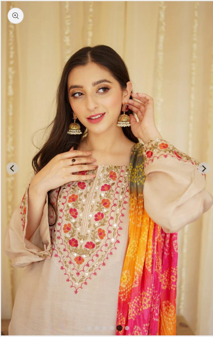 Aisling-3PC DHANAK – Elegant Embroidered Suit – 6031