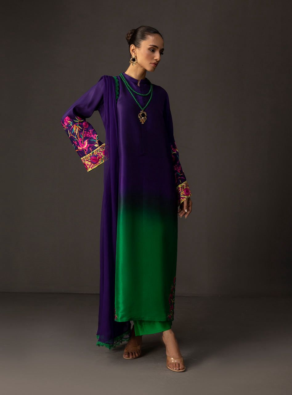 LULUSAR Silk 3PC Digital Printed ,SK-3106