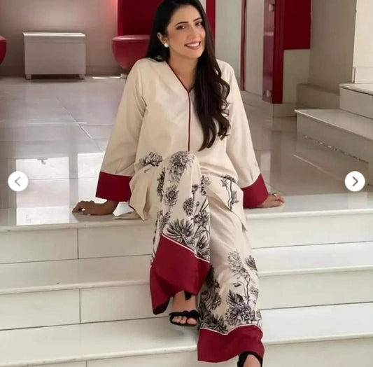 LULUSAR Silk 2PC Digital Printed ,SK-3001