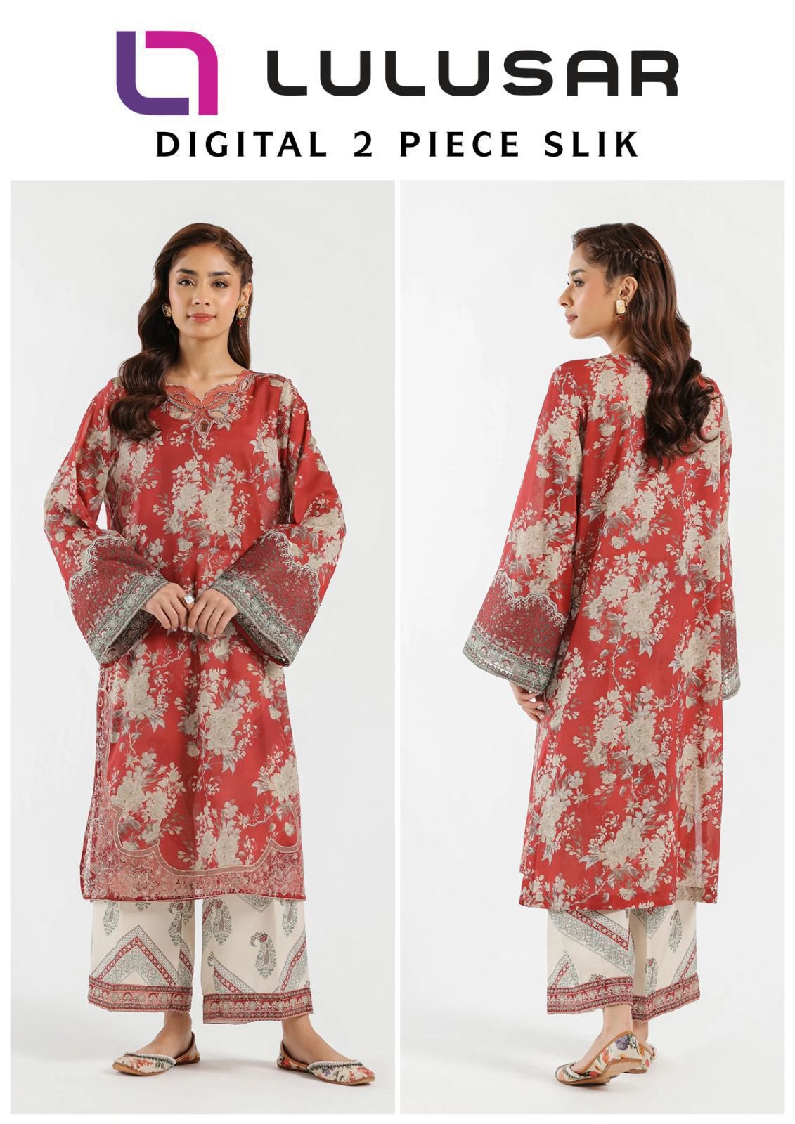 LULUSAR Silk 2PC Digital Printed ,AF-2008