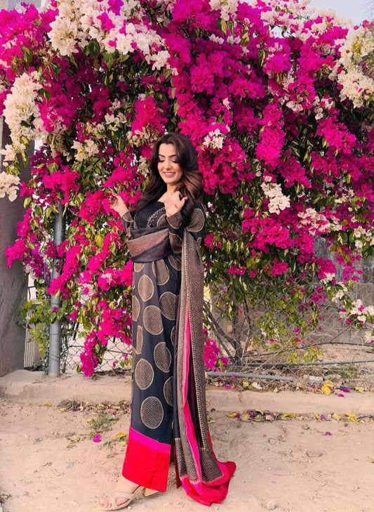 LULUSAR Silk 3PC Digital Printed ,SK-3046