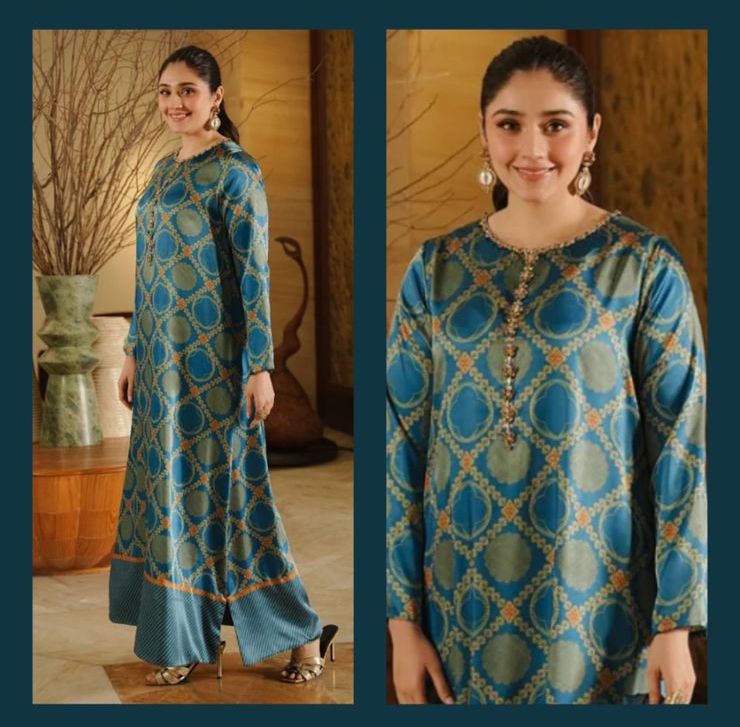LULUSAR Silk 3PC Digital Printed ,SK-3045