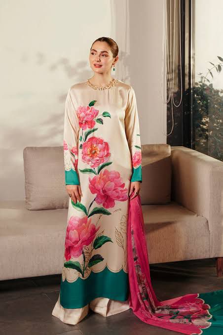 LULUSAR Silk 3PC Digital Printed ,SK-3034