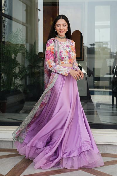 LULUSAR Silk 3PC Digital Printed ,SK-4014