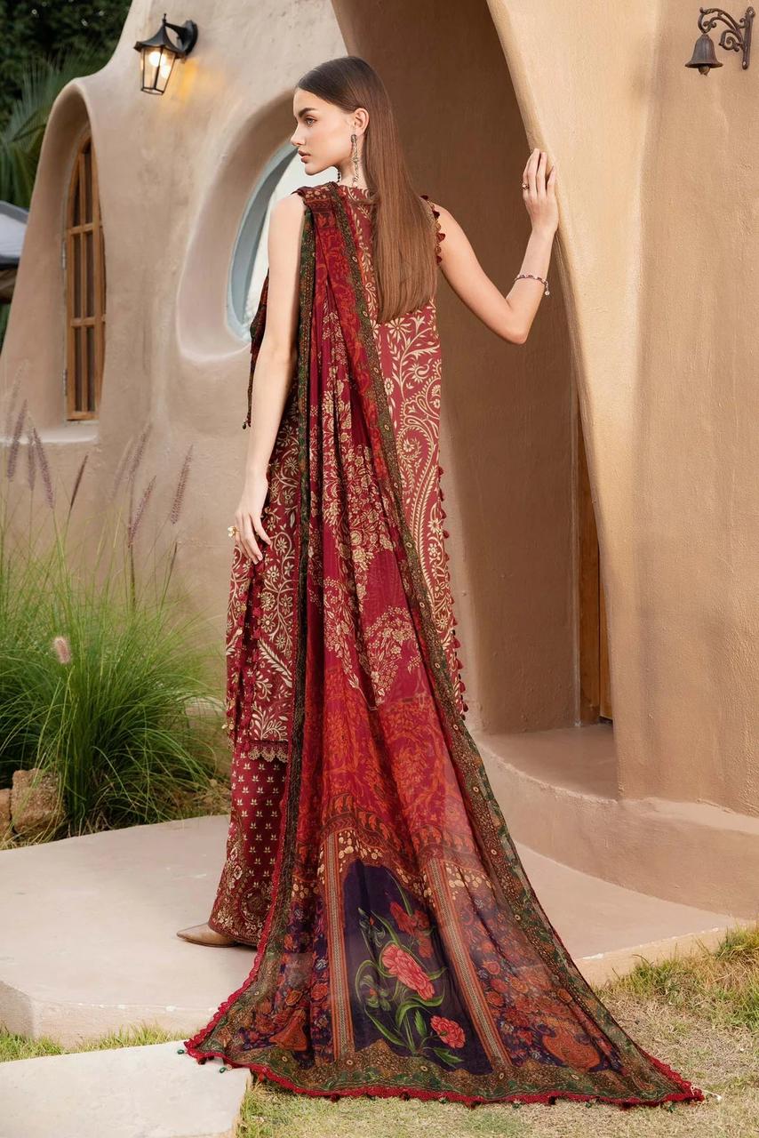 SAPPHIRE -3PC KARANDI Bana Dori Printed Shirt With Printed Duppta -SAF 5012