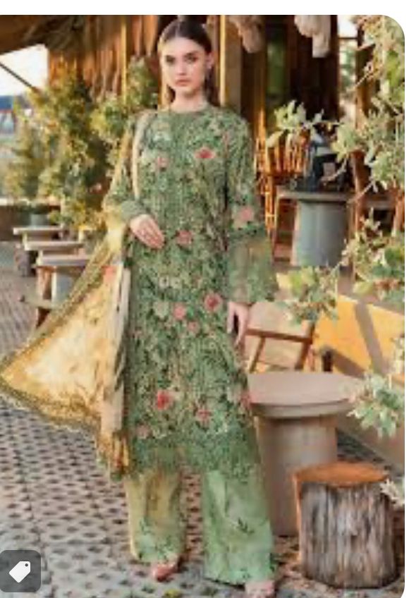 SAPPHIRE -3PC KARANDI Bana Dori Printed Shirt With Printed Duppta -SAF 5007