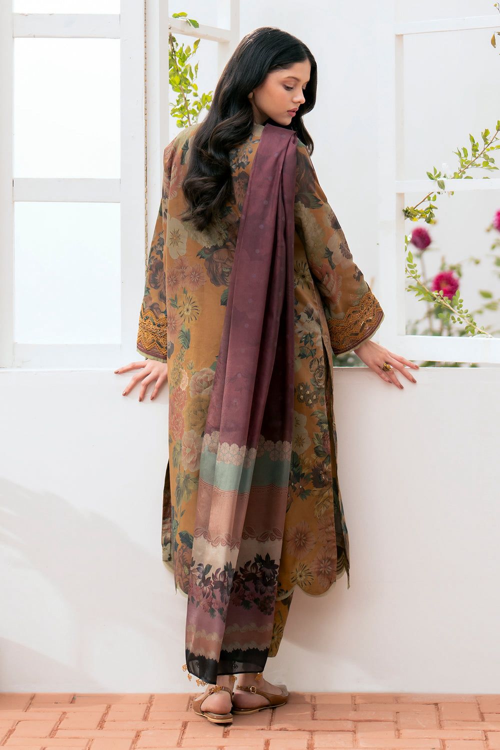 SAPPHIRE -3PC KARANDI Bana Dori Printed Shirt With Printed Duppta -SAF 5030