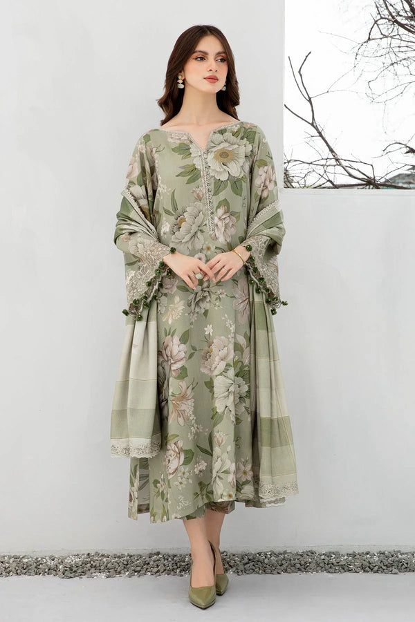 SAPPHIRE -3PC KARANDI Bana Dori Printed Shirt With Printed Duppta -SAF 5028