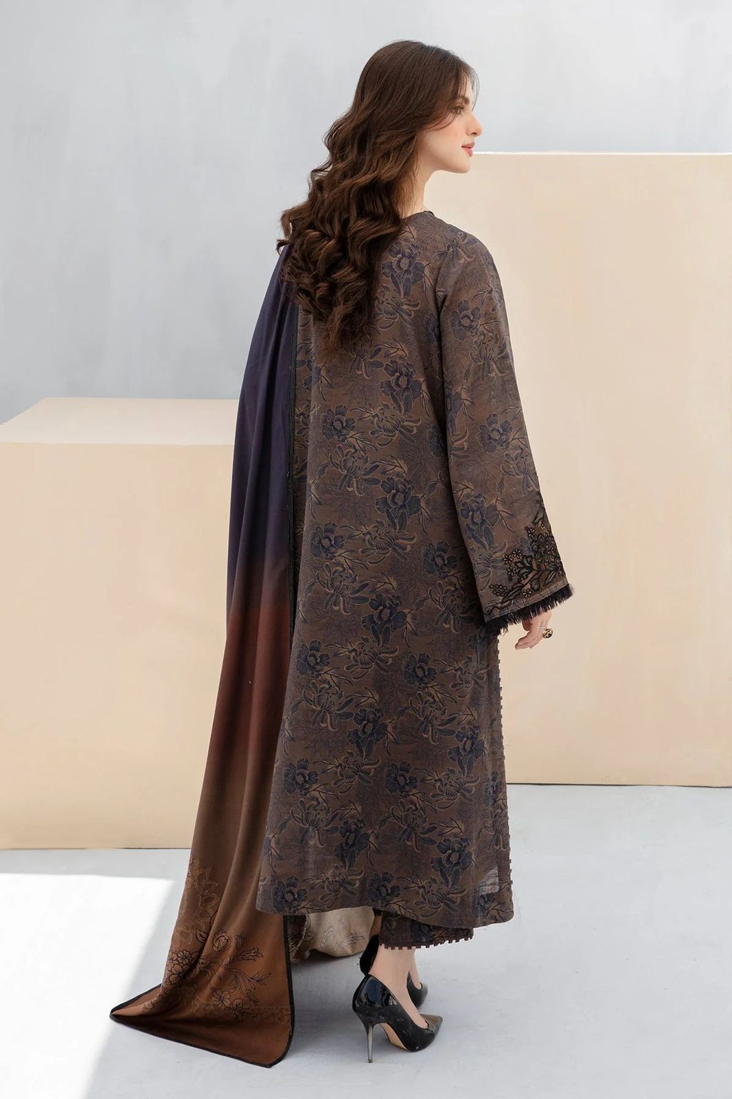 SAPPHIRE -3PC KARANDI Bana Dori Printed Shirt With Printed Duppta -SAF 5029