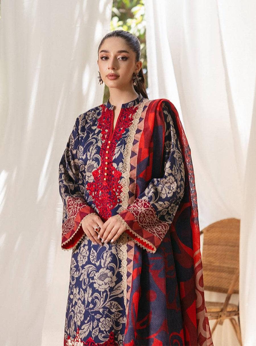 SAPPHIRE -3PC KARANDI Bana Dori Printed Shirt With Printed Duppta -SAF 5020