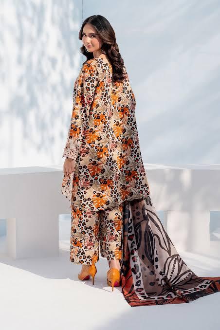 SAPPHIRE -3PC KARANDI Bana Dori Printed Shirt With Printed Duppta -SAF 5016