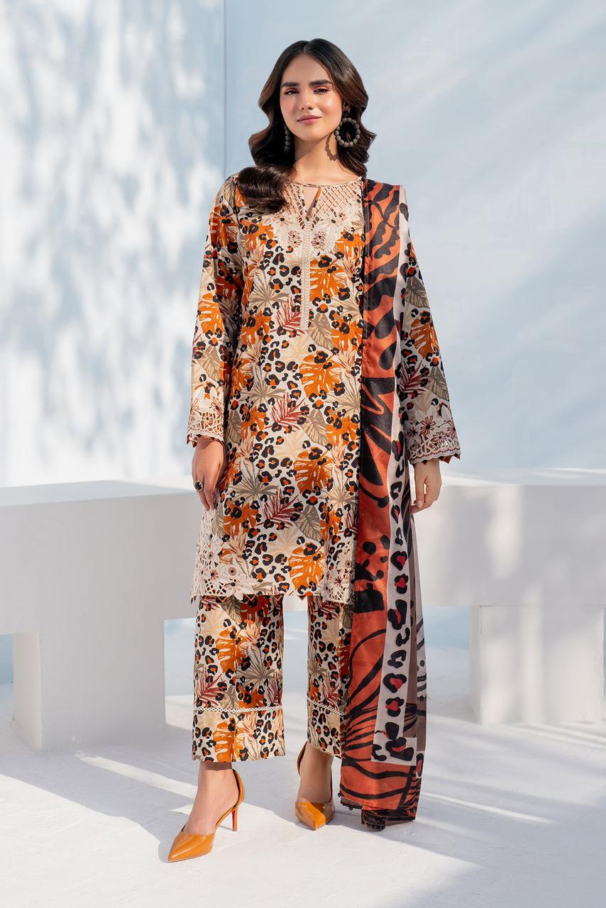 SAPPHIRE -3PC KARANDI Bana Dori Printed Shirt With Printed Duppta -SAF 5016
