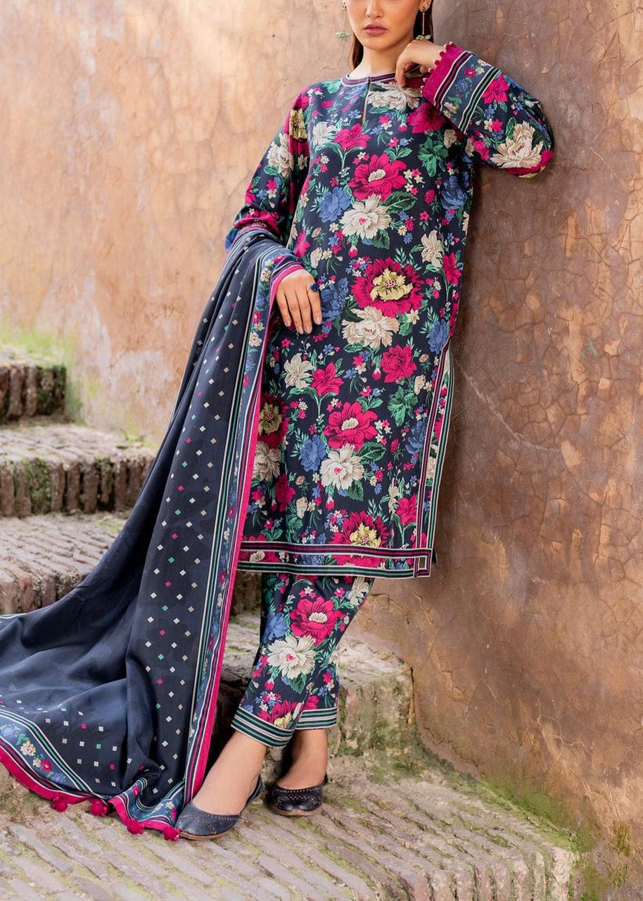 BAROQUE - 3PC Lawn Printed Shirt With Voile Printed Dupatta-440 dw 804