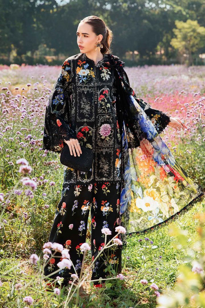 BAROQUE - 3PC Lawn Printed Shirt With Voile Printed Dupatta-DW 209