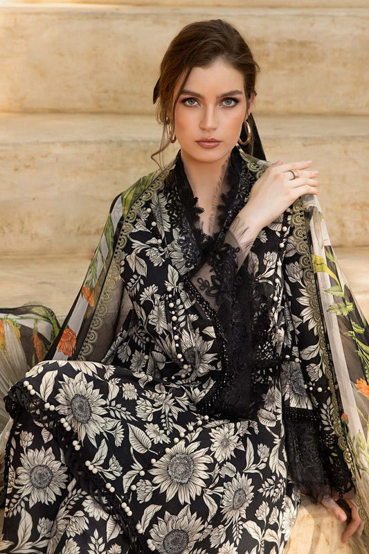 BAROQUE - 3PC Lawn Printed Shirt With Voile Printed Dupatta-440 dw 806