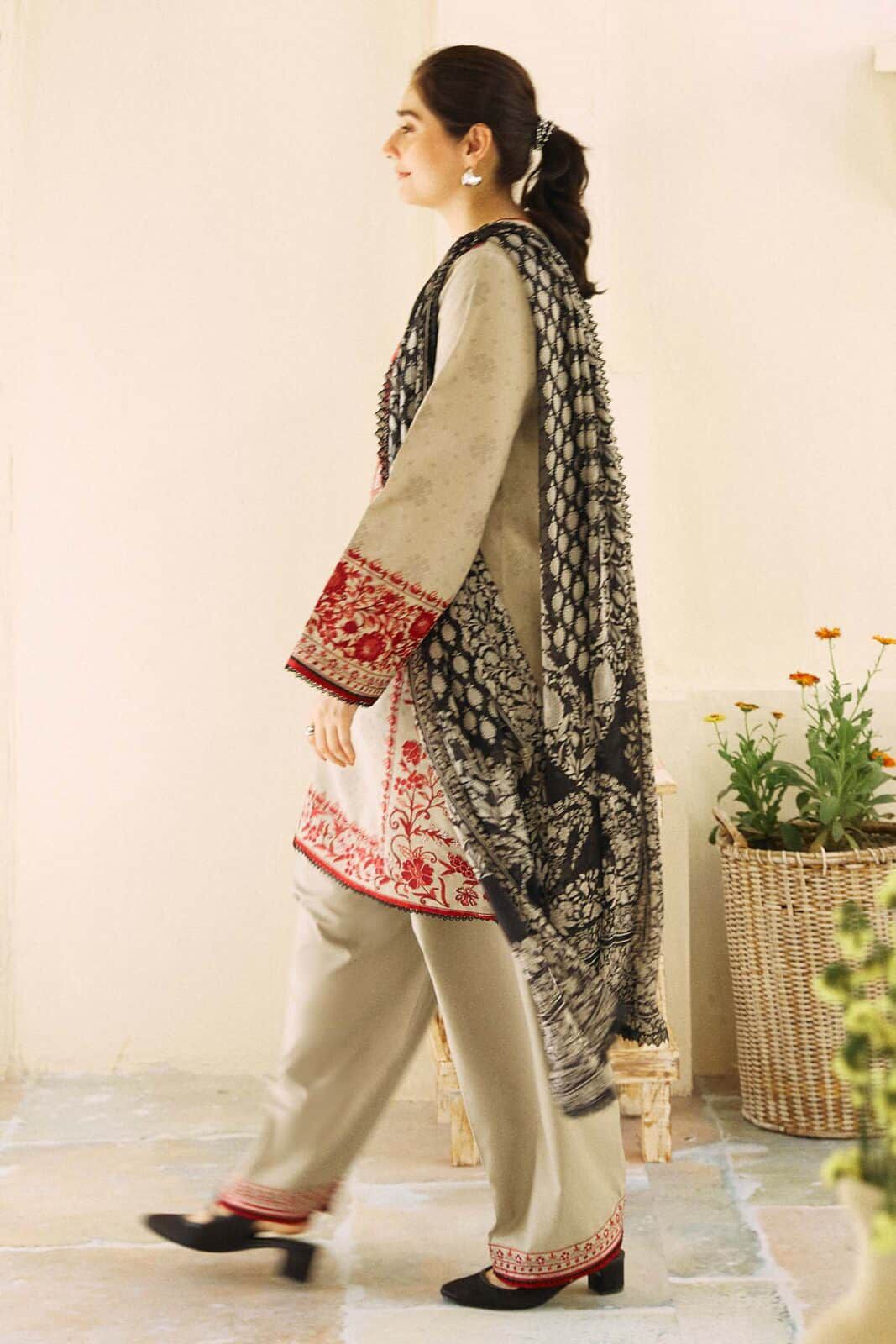 Zara Shahjahan – Embroidered Lawn 3PC – Summer Collection 2025 DW 770