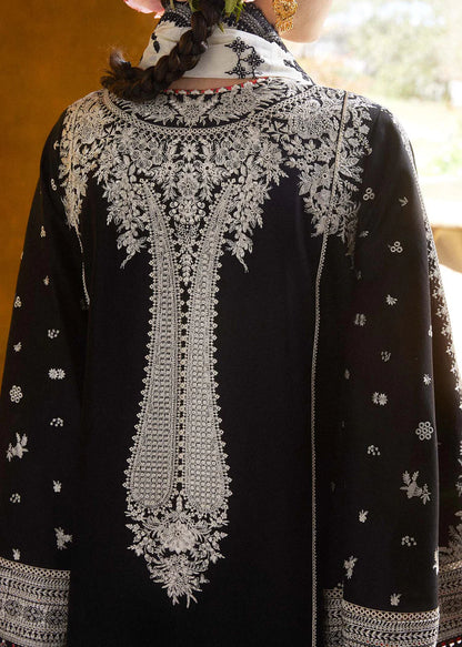 3PC DHANAK EMBROIDERED SHIRT WITH wool prient  DUPATTA AND EMB TROUSER sf019