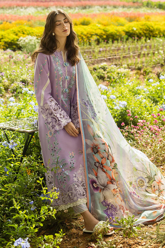 3PC DHANAK EMBROIDERED SHIRT WITH WOOL PRINTED SHAWL AND TROUSER SF012