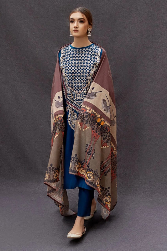Urge D #55-01 – Luxury Lawn 3PC – Digital Printed Swiss Lawn Dupatta