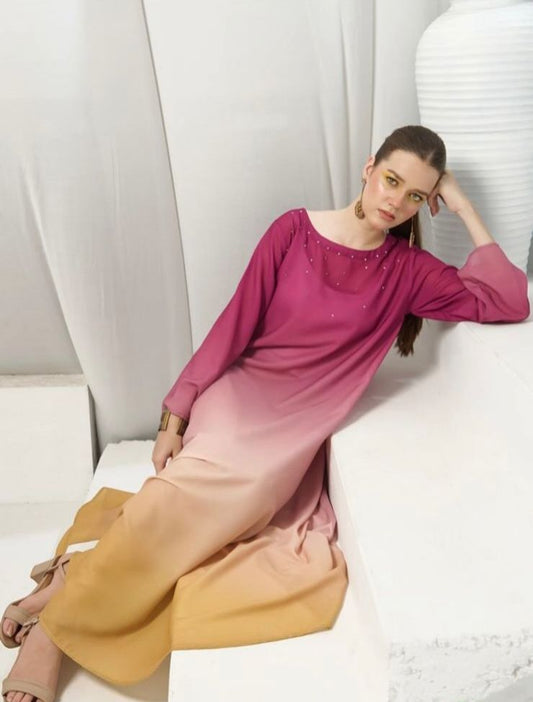 LULUSAR Silk 2PC Digital Printed ,SK-3106