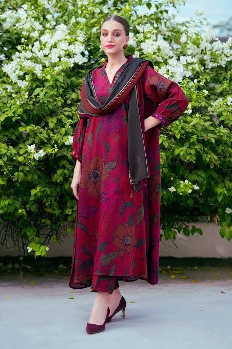 SAPPHIRE -3PC KARANDI  Bana Dori Printed  Shirt With Printed Duppta -SAF 5067