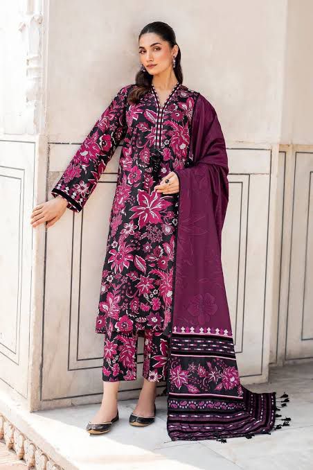 SAPPHIRE -3PC KARANDI  Bana Dori Printed  Shirt With Printed Duppta -SAF 5071