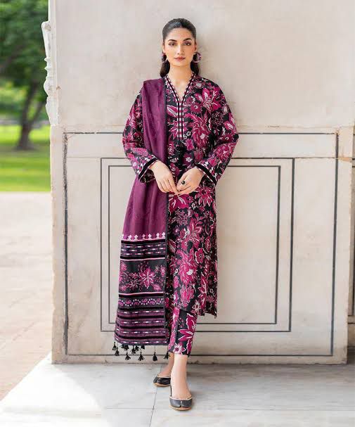 SAPPHIRE -3PC KARANDI  Bana Dori Printed  Shirt With Printed Duppta -SAF 5071