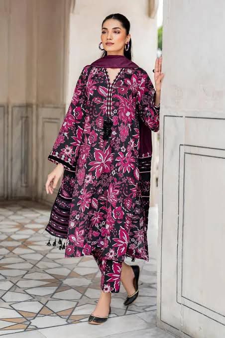 SAPPHIRE -3PC KARANDI  Bana Dori Printed  Shirt With Printed Duppta -SAF 5071