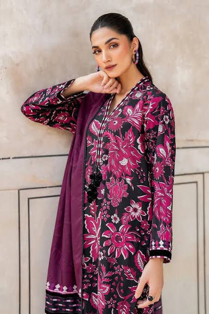 SAPPHIRE -3PC KARANDI  Bana Dori Printed  Shirt With Printed Duppta -SAF 5071