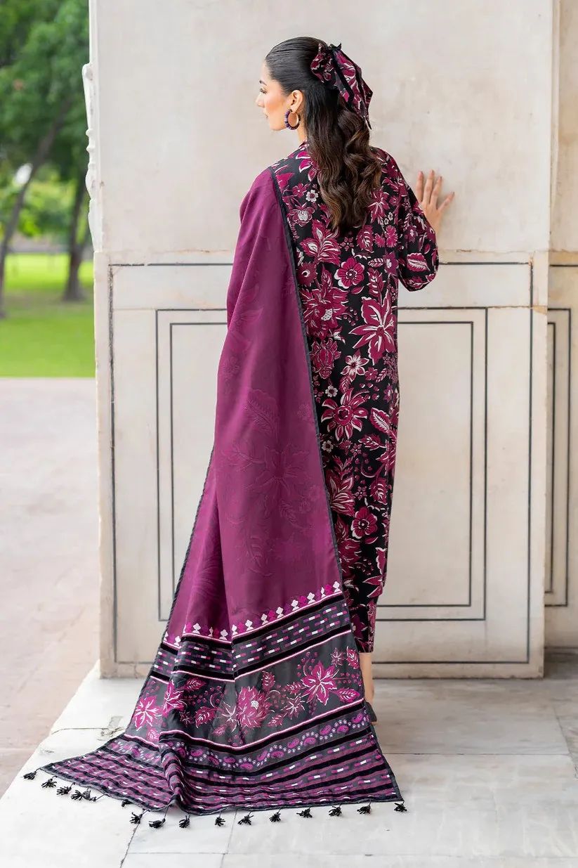 SAPPHIRE -3PC KARANDI  Bana Dori Printed  Shirt With Printed Duppta -SAF 5071