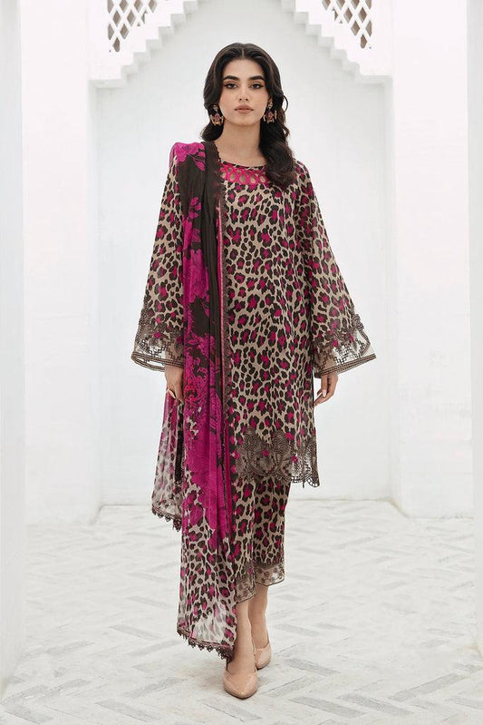 SAPPHIRE -3PC KARANDI  Bana Dori Printed  Shirt With Printed Duppta -SAF 5076