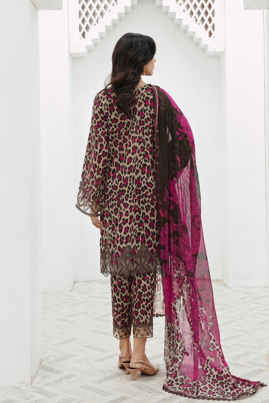 SAPPHIRE -3PC KARANDI  Bana Dori Printed  Shirt With Printed Duppta -SAF 5076
