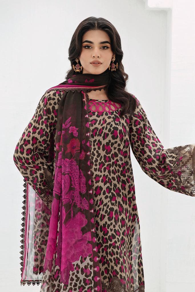 SAPPHIRE -3PC KARANDI  Bana Dori Printed  Shirt With Printed Duppta -SAF 5076
