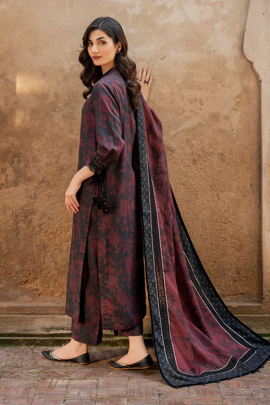 SAPPHIRE -3PC KARANDI  Bana Dori Printed  Shirt With Printed Duppta -SAF 5034