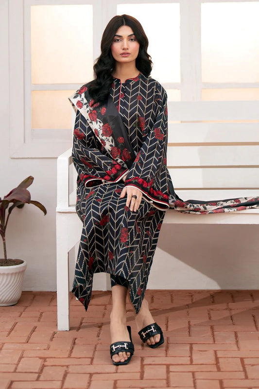 SAPPHIRE -3PC KARANDI  Bana Dori Printed  Shirt With Printed Duppta -SAF 5035