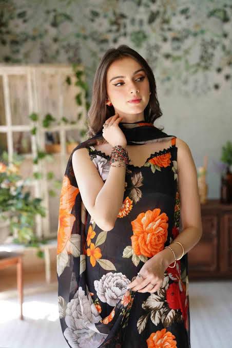 SAPPHIRE -3PC KARANDI  Bana Dori Printed  Shirt With Printed Duppta -SAF 5036