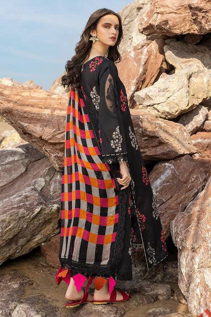 SAPPHIRE -3PC KARANDI  Bana Dori Printed  Shirt With Printed Duppta -SAF 5037