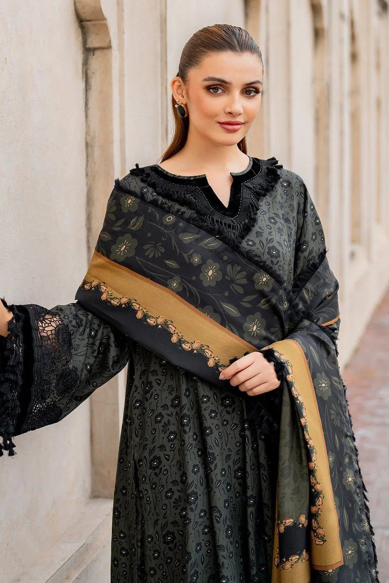 SAPPHIRE -3PC KARANDI  Bana Dori Printed  Shirt With Printed Duppta -SAF 5038