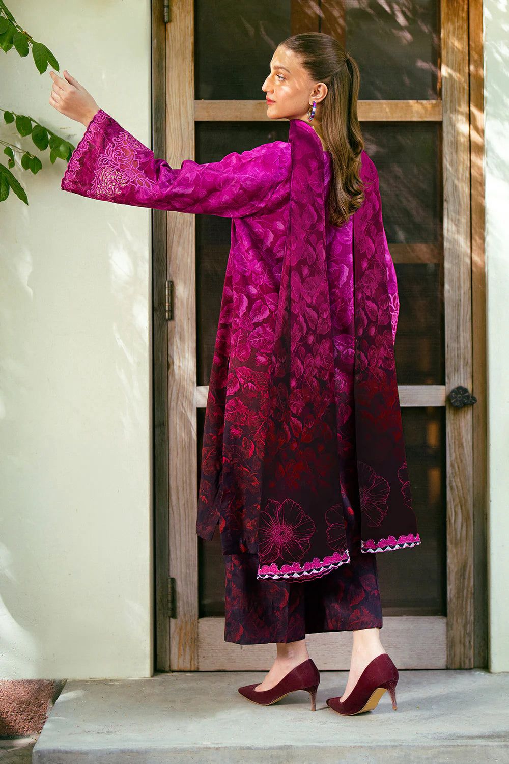 SAPPHIRE -3PC KARANDI  Bana Dori Printed  Shirt With Printed Duppta -SAF 5039