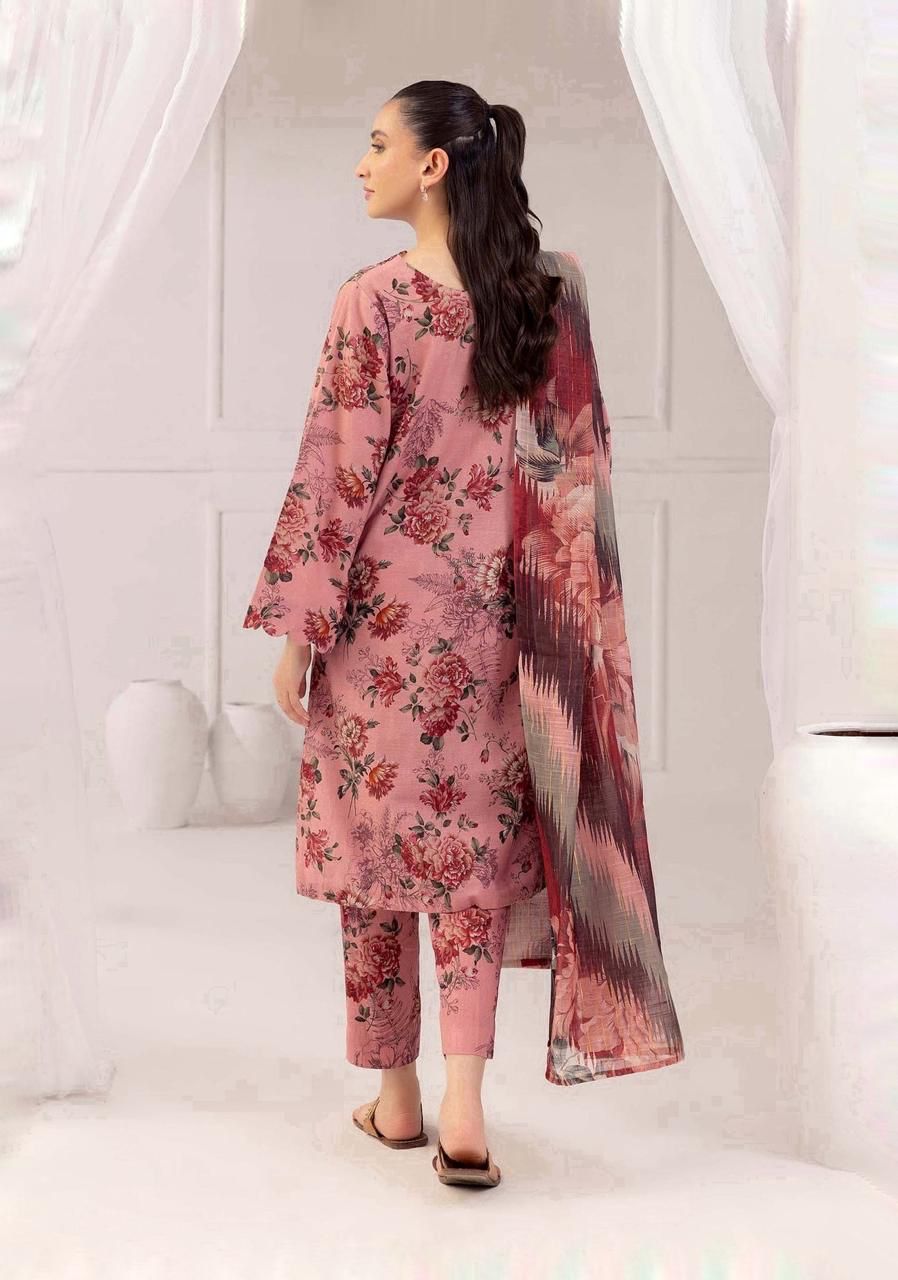 SAPPHIRE -3PC KARANDI  Bana Dori Printed  Shirt With Printed Duppta -SAF 5040