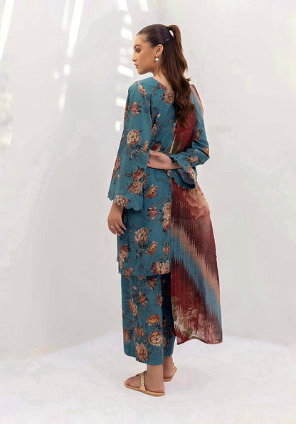 SAPPHIRE -3PC KARANDI  Bana Dori Printed  Shirt With Printed Duppta -SAF 5042